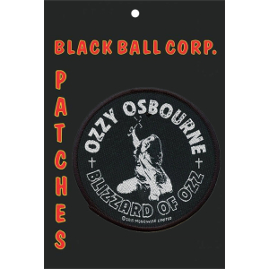 Ozzy Osbourne - Blizzard of Ozz - 3.5" Round Printed Woven Patch