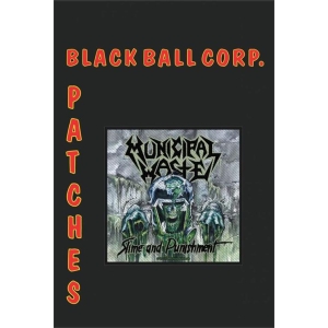 Municipal Waste - Slime And Punishment - 4" x 4" Printed Woven Patch