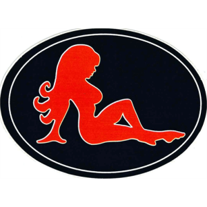 Truck Flap Girl - Sticker - Closeout