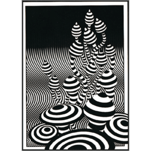 Op Art Shrooms - Sticker - Closeout