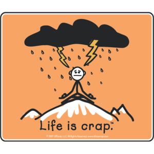 Life Is Crap - Rain - Sticker - Closeout
