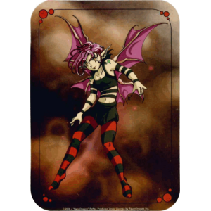 Neon Dragon - Punk Pixie Fairy Large Sticker 2 1/2" x 3 3/4" - Clearance
