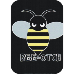 Bee-Otch - Large Sticker 2 1/2" x 3 3/4" - Clearance
