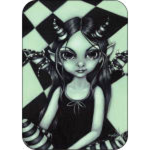 Strangeling - Horned Fairy Large Sticker 2 1/2" x 3 3/4" - Clearance