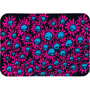 Skulls In Flowers Large Sticker 2 1/2" x 3 3/4" - Clearance
