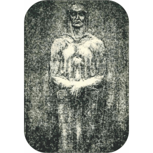 Dark Monk Large Sticker 2 1/2" x 3 3/4" - Clearance