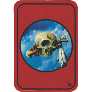 Indian Skull Large Sticker 2 1/2" x 3 3/4" - Clearance