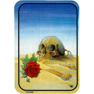 Skull in the Sand Large Sticker 2 1/2" x 3 3/4" - Clearance