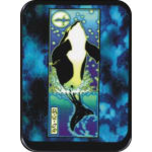 Whale - Mikio Kennedy Large Sticker 2 1/2" x 3 3/4" - Clearance