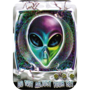 Do Not Adjust Your Set - Large Sticker 2 1/2" x 3 3/4" - Clearance
