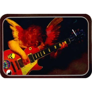 Angel Playing Guitar Large Sticker 2 1/2" x 3 3/4" - Clearance