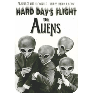 Hard Day's Flight - Large Sticker 2 1/2" x 3 3/4" - Clearance