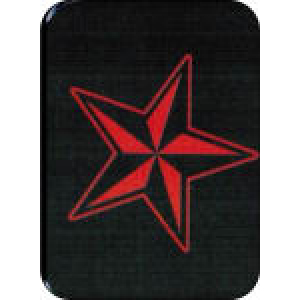 Red Star Large Sticker 2 1/2" x 3 3/4" - Clearance
