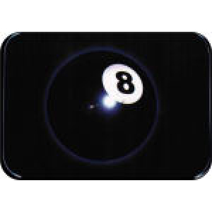 8 Ball- Large Sticker 2 1/2" x 3 3/4" - Clearance