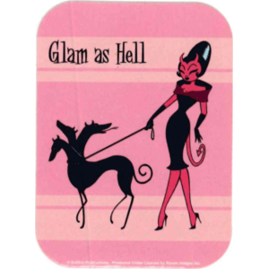 Glam as Hell - Mini Sticker 2" x 2 3/4" - Clearance