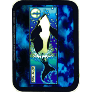 Whale - Mikio Kennedy - Mini Sticker 2" x 2 3/4" - Clearance