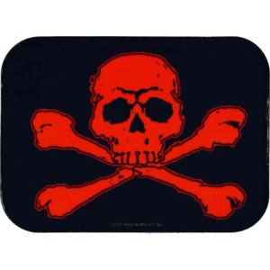 Skull & Crossbones - Mini Sticker 2" x 2 3/4" - Clearance