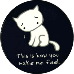 How You Make Me Feel Sticker - 2 1/2" Round - Clearance