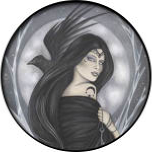 Jessica Galbreth - Night Queen Sticker - 2 1/2" Round - Clearance