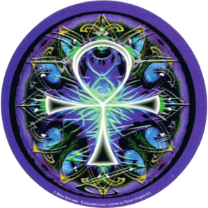 Mikio Kennedy - Ankh Sticker - 2 1/2" Round - Clearance