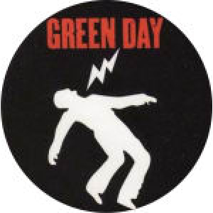 Green Day Shock Man Sticker - 2 1/2" Round - Clearance