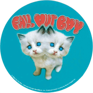 Fall Out Boy Kittens Sticker - 2 1/2" Round - Clearance