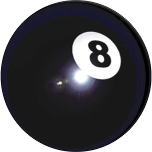 8-Ball Sticker - 2 1/2" Round - Clearance