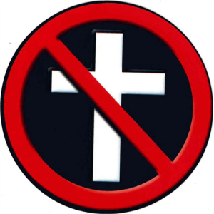 No Religion Sticker - 2 1/2" Round - Clearance