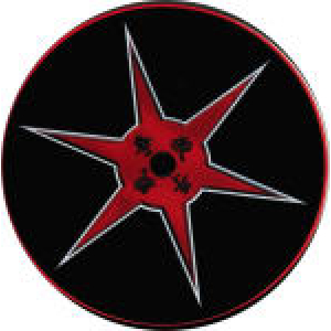 Ninja Star Sticker - 2 1/2" Round - Clearance