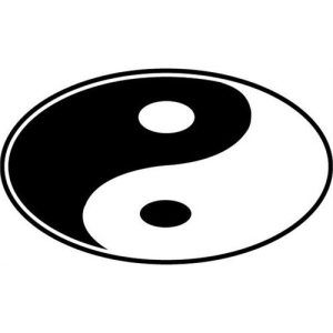 Yin Yang - Large - 4.5" x 6" - Sticker