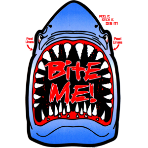 Bite Me - Large - 4.5" x 6" - Sticker