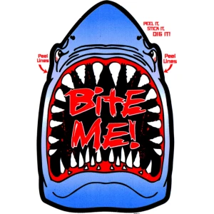 Bite Me - Large - 4.5" x 6" - Sticker