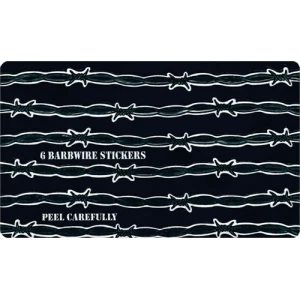 Barbed Wire - Large - 4.5" x 6" - Sticker