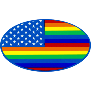 Rainbow Flag - Large - 4.5" x 6" - Sticker