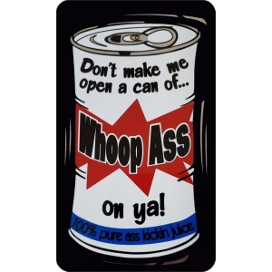 Whoop Ass - Large - 4.5" x 6" - Sticker