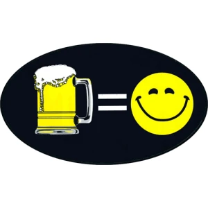 Beer = Happiness - Large - 4.5" x 6" - Stic