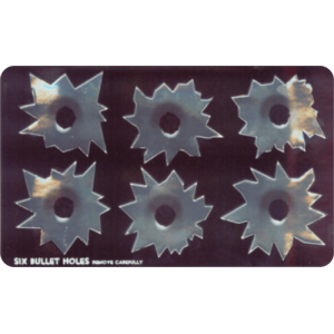 Six Bullet Holes - Large - 4.5" x 6" - Sticker