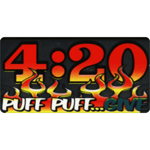 4:20 Puff Puff..Give - Large - 4.5" x 6" - Sticker
