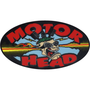 Motor Head Small Sticker - 3 1/2" x 2 1/2" - Sticker