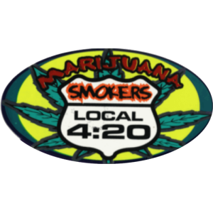 Marijuana Smokers Local 4:20 - 3.5" x 2.5" - Sticker