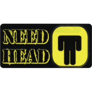 Need Head - 3.5" x 2.5" - Sticker