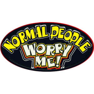 Normal People Worry Me - 3.5" x 2.5" - Sticker