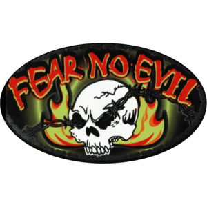 Fear No Evil - Large - 4.5" x 6" - Sticker