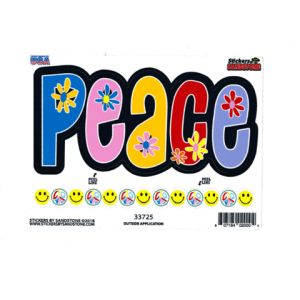 Peace - Large - 4.5" x 6" - Sticker
