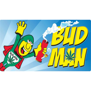 Bud Man - Large - 6" x 4.5" - Rectangle Sticker
