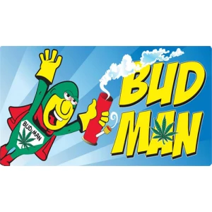 Bud Man - Large - 6" x 4.5" - Rectangle Sticker
