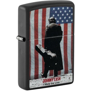 Johnny Cash - I Walk the Line Black Matte Zippo Lighter