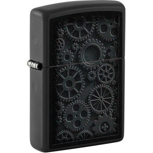 Steampunk Black Matte Zippo Lighter