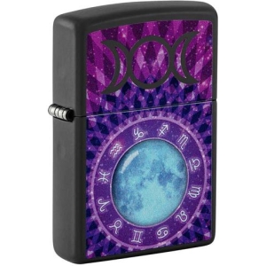 Glowing Zodiac Design Blacklight Zippo Lighter