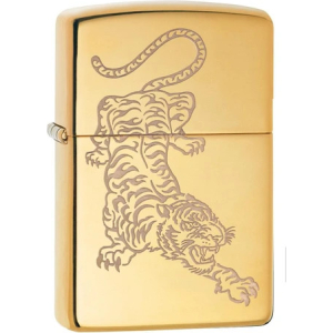 Tiger Design Zippo Lighter